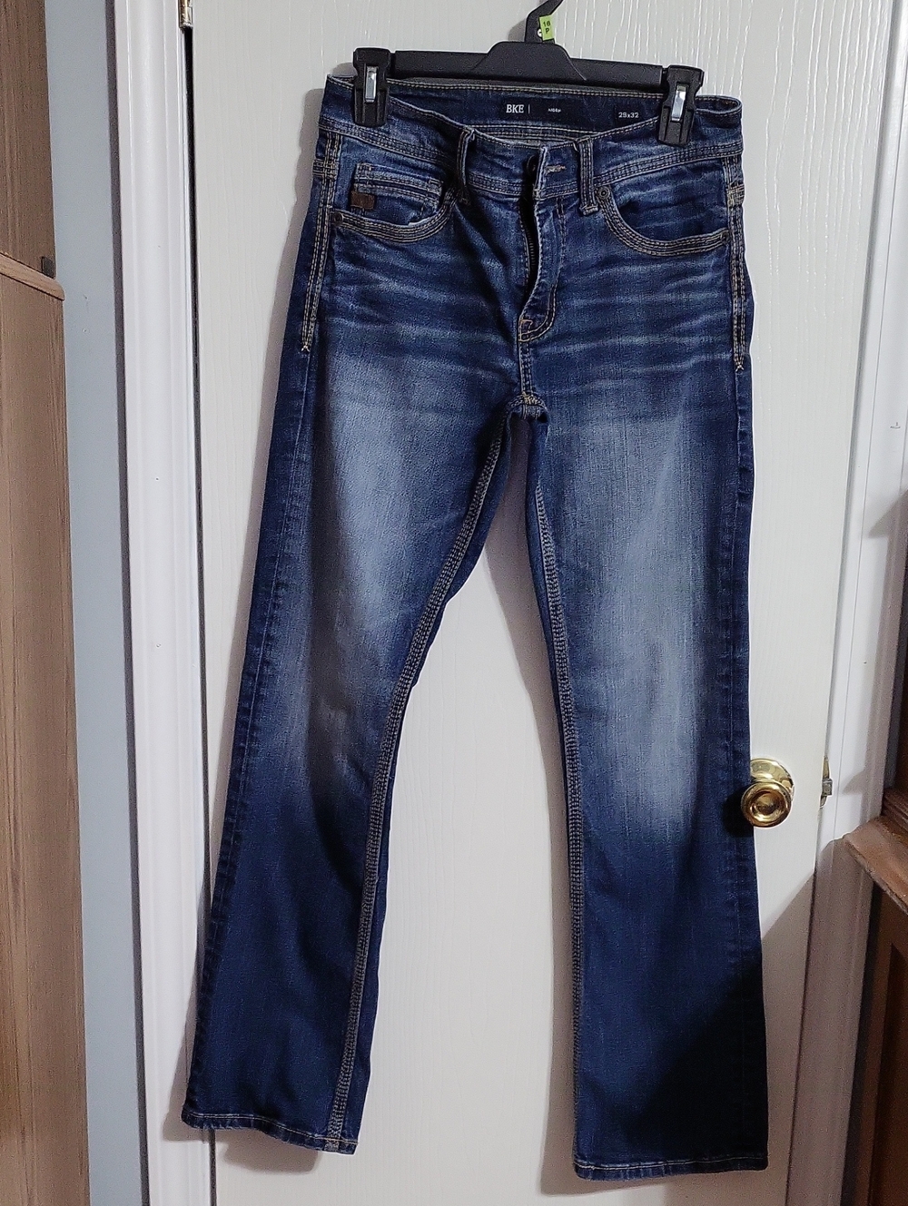 BKE Jeans Women's Dark Blue Faded Flare Jeans #4116